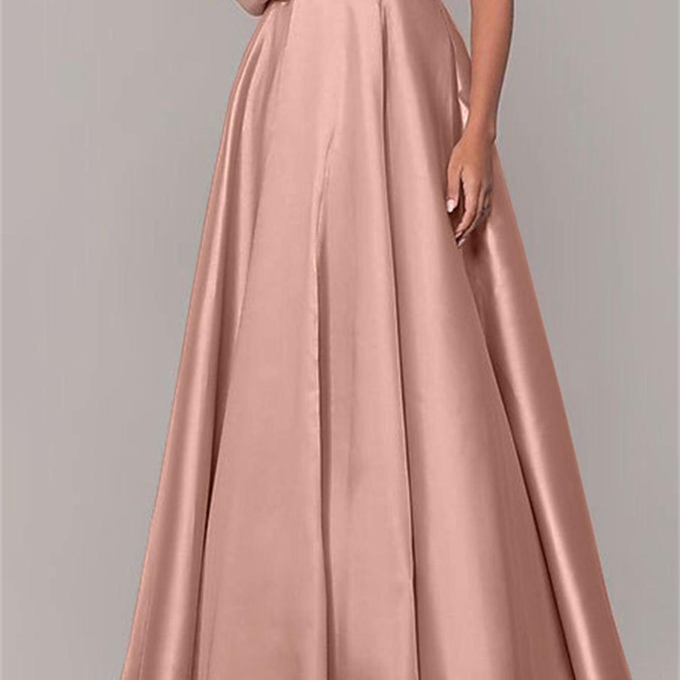 Elegant Plus Size Satin A-Line Skirt - High Waist, Pleated Maxi Dress For Prom & Evening Events, Machine Washable Dresses For Women Elegant Classy Dresses For Women Plus Size